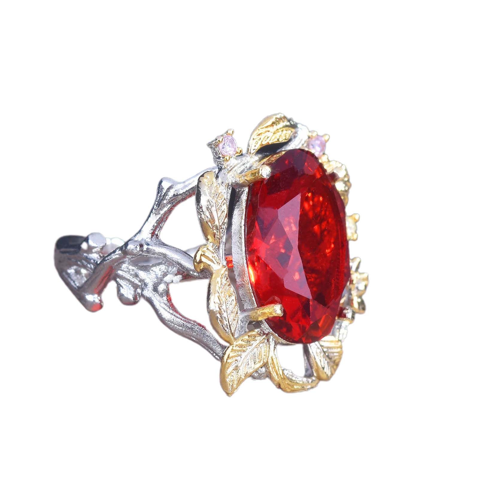 Chic Ring Long Lasting Double Color Plating Adjusle Ring