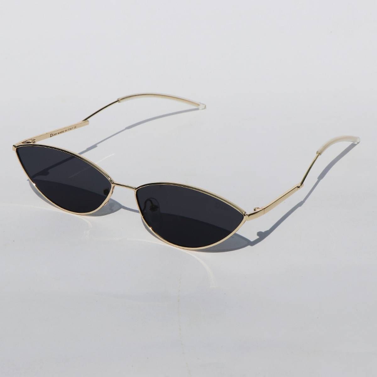 Black Retro Candy Color Vintage Metal Small Cat Eye glasses