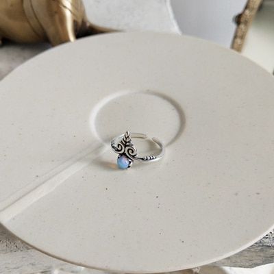 LouLeur 925 sterling silver opal palace vintage rings silver  exquisite open rings for women festival jewelry gift