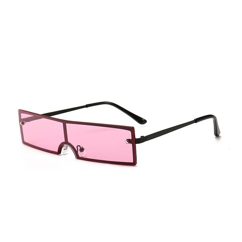 GV0283-4Trend Rectangle Sunglasses Women Brand Designer Fashion Black Red Clear Lens For Female Retro Eyewear UV400 Oculos De Sol