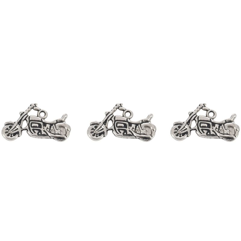30Pcs Silver Tone Motorcycle Charms Pendants 24x14mm-Jewellery Making Findings,DIY Crafts