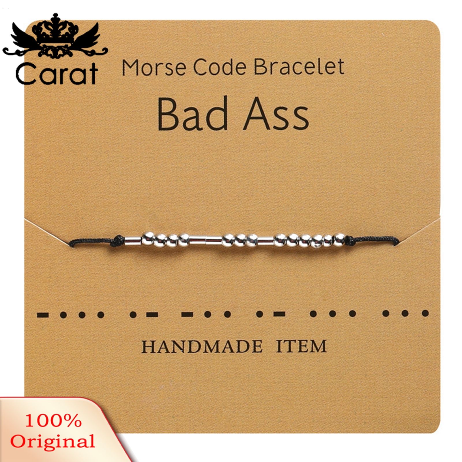 Unisex Adjustable Secret Message Friendship Couple Chain Bracelet Jewelry Gift