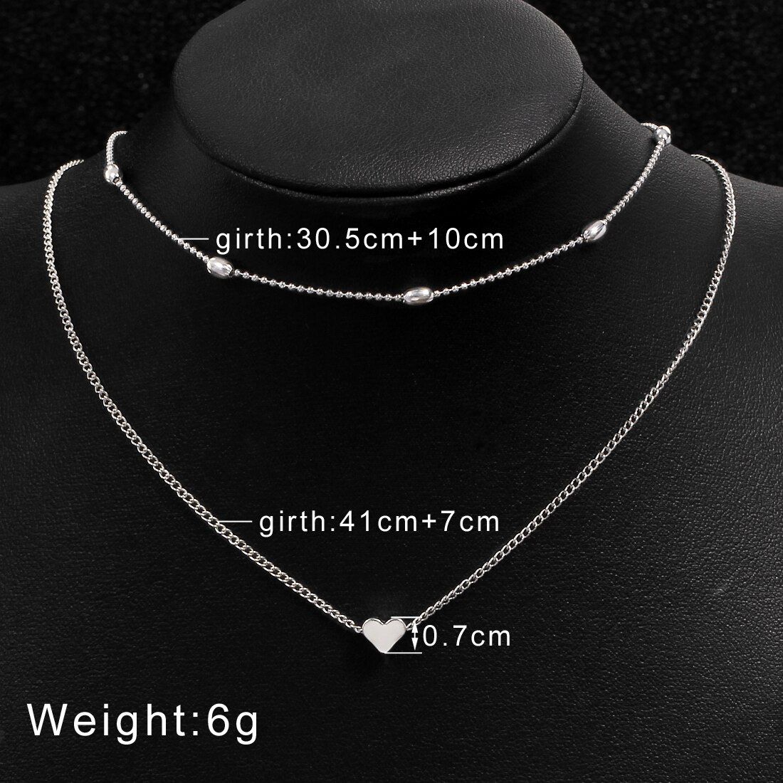 Vintage Gold Silver Color Multilayer Chain Pendant Necklace Women Moon Star Crescent Choker Statement Necklaces Jewelry Gifts