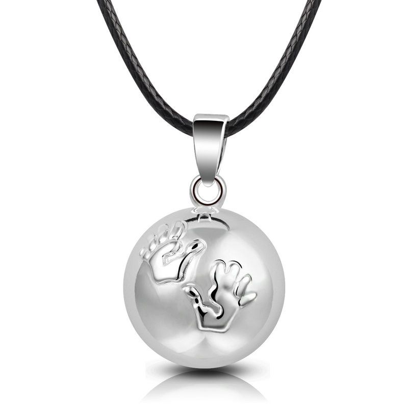 Eudora Harmony Ball Pendant Necklace Pregnancy Chime Ball Mexcian Bola Pendants Wishing Balls Fine Jewelry for Women Best Gift