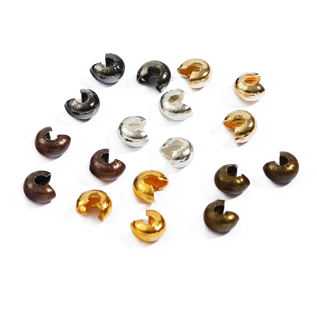 100 pissbagm 345mm iron bids cover beads diy jewelry makingm findingm findingm