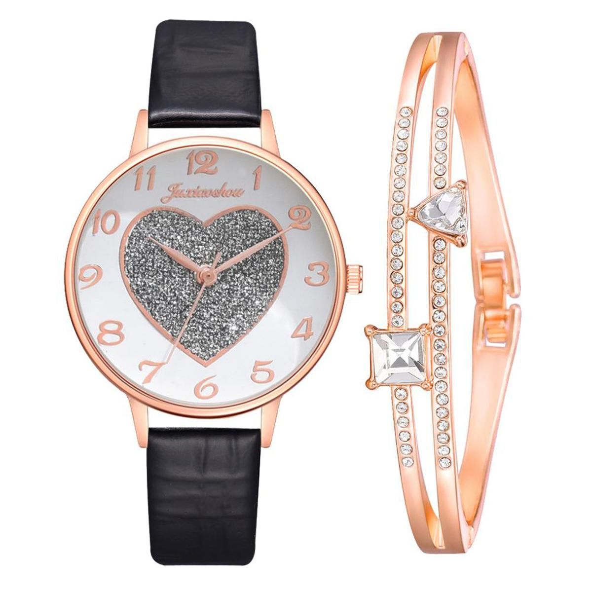 Fashion Women Watches Luxury Watch Ladies Quartz Wrist Watch Bracelet Set woman Casual Leather Band women clock Reloj Mujer