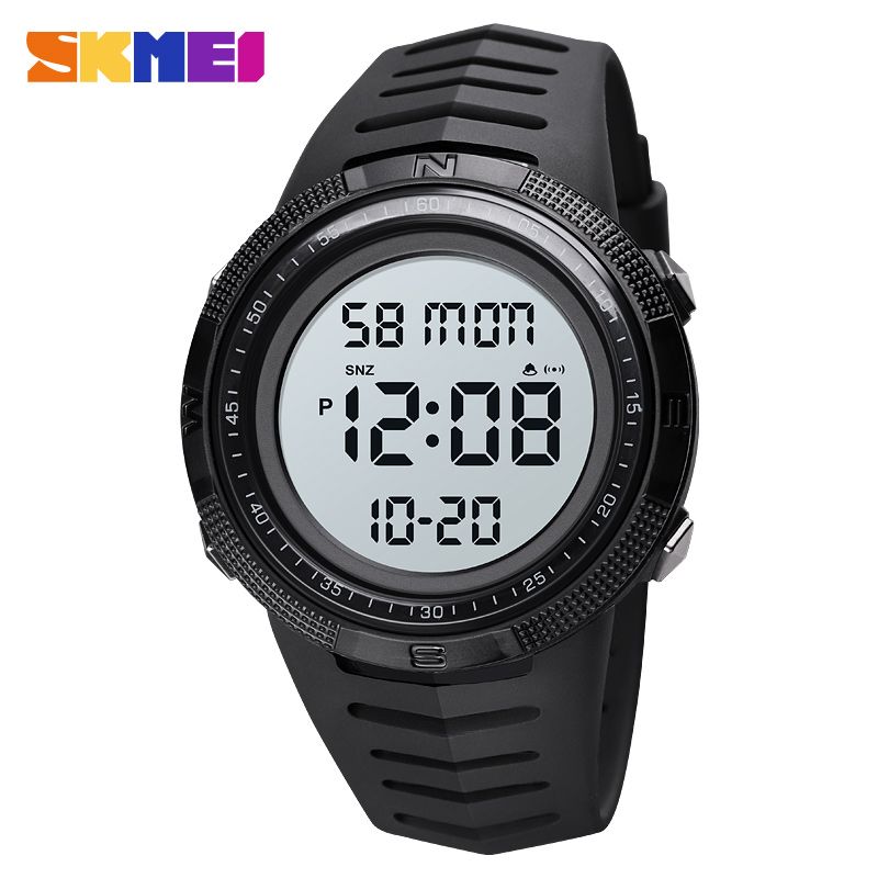 New SKMEI Men Sports Watches 50M Waterproof Watches Countdown Double Time Watch Alarm Chrono Digital Wristwatches 1632