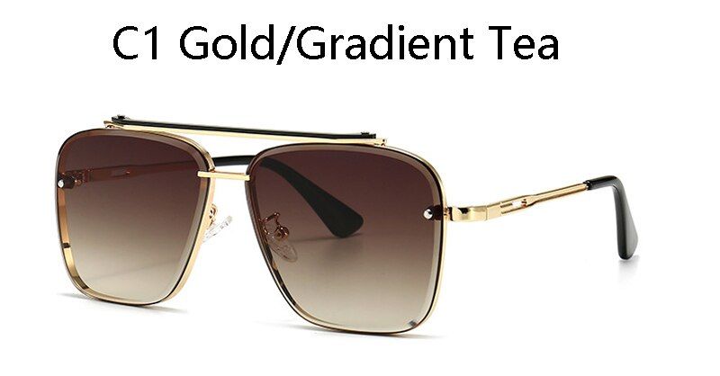 2A102 C12020 HighQuality Luxury brand design Fashion Classic Mach Six Style Gradient lens Sunglasses unisex Drive Vintage Sunglasses UV