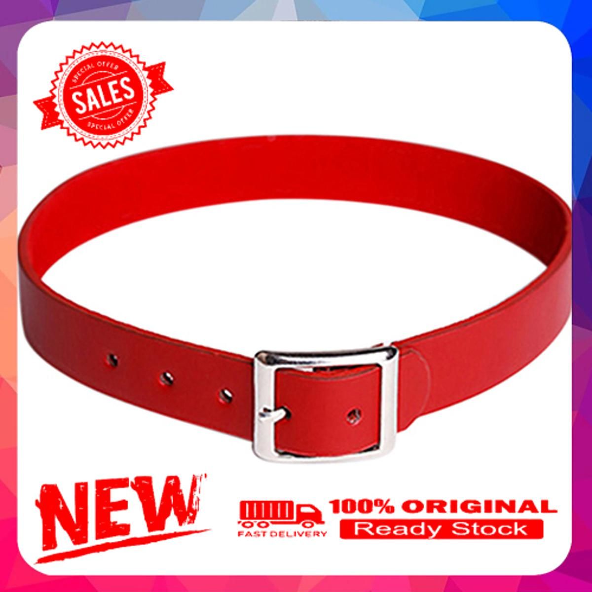 Punk Faux Leather Belt Choker Collar Necklace Women's Club Jewelry Birthday Gift