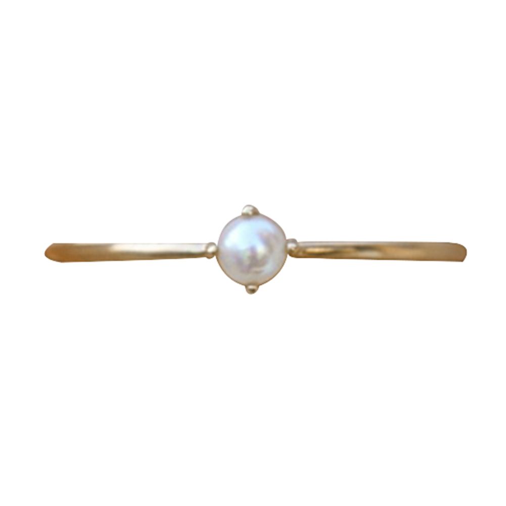 Elegant Faux Pearl Inlaid Finger Ring Women Party Banquet Charm Jewelry Gift
