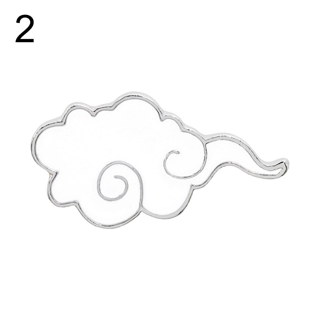 Sun Dark Cloud Lightning Enamel Brooch Pin Bag Collar Lapel Badge Jewelry