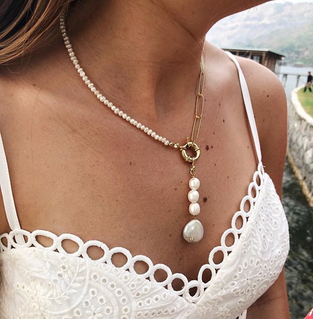 bohemian boho layered Cloisonne bead Baroque pearl CALERO NECKLACE women pendant statement chocker jewelry long necklace pendant