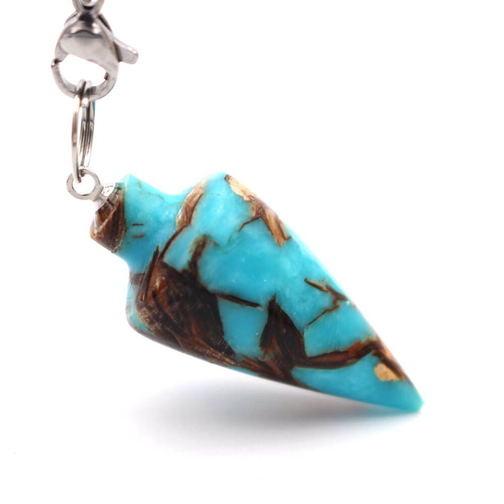 Big Size Reiki Pendulum Stone Amulet Healing Crystal Pendant Meditation Pendulums Pendant for Men Women(null)