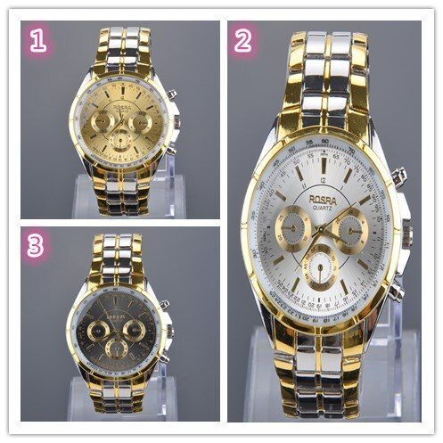 Men Quartz Watch Full Stainless Steel Gold Watches Male Men's Quartz Watch Precise Scale Wristwatch Relogio