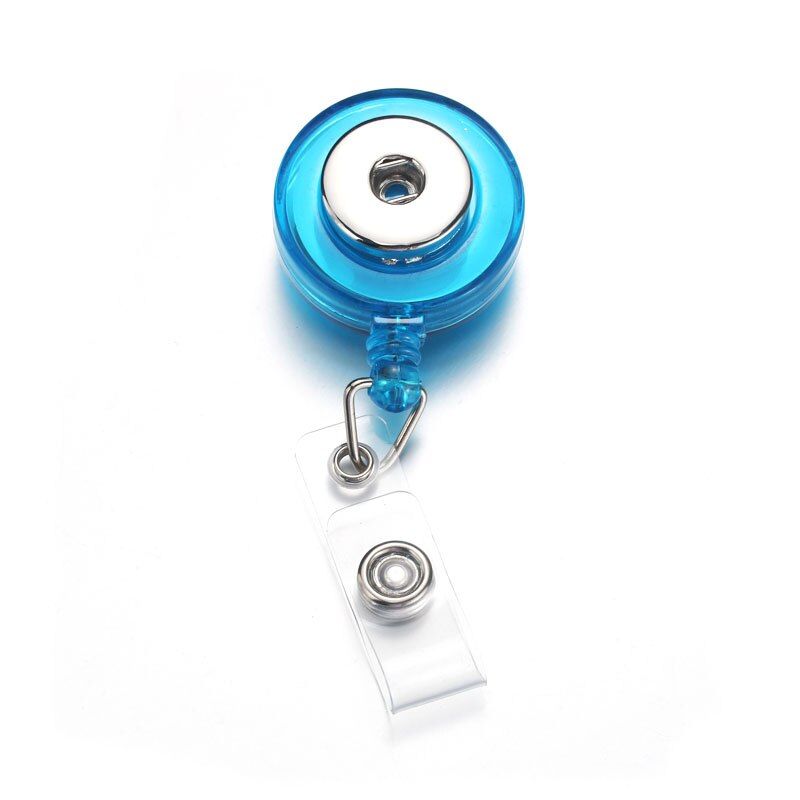 Snap Button Badge Reel ID Holder Retractable Badge Holder Interchangeable Snap Jewelry ( fit 18mm snaps ) Boom Life 7639(null)