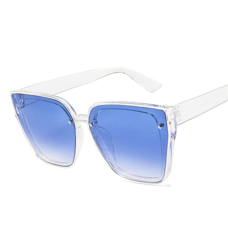 2165-T-BlueRBRARE Retro Gradient Square Sunglasses Women Luxury Brand Glasses Women/Men Vintage Sunglasses For Women Oculos De Sol Feminino