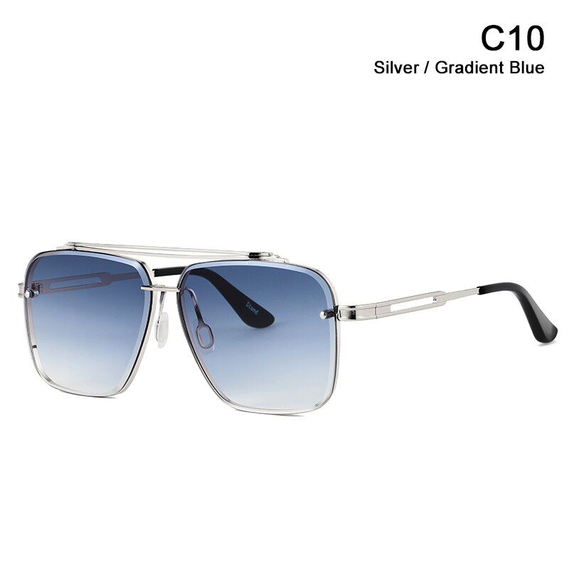 JackJad 2021 Fashion Cool Men Mach Six Style Gradient Sunglasses Vintage ot  Design Sun Glasses Oculos De Sol 17302-C10  Blue-UV400