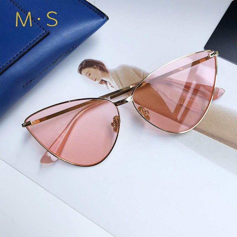 C02MS Women Sunglasses 2018 Luxury Decoration Classic Eyewear Female Sunglasses Brand Designer Sun Glasses Fashion UV400