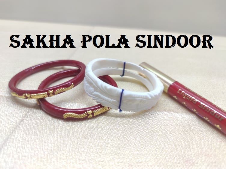 White Round Oval Latest Design Shakha Red Pola & Liquid Sindoor Matte Bangles for Women , Multi Design  ,Party , Wedding , Anniversary , Durga Puja & All Time Use Conch Shell Shakha Bangles.
