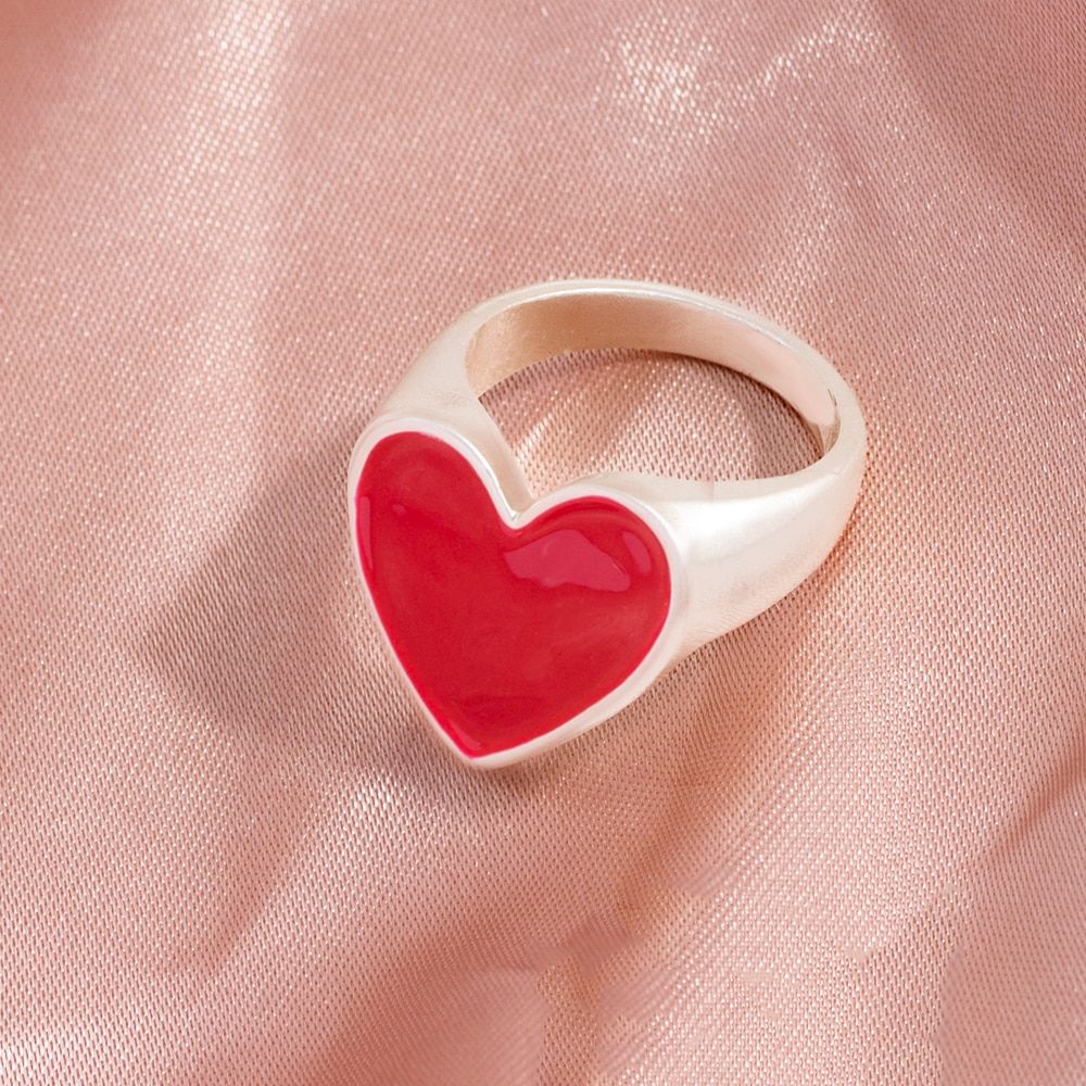Lost Lady Female Women's Rings Wedding Alloy Enamel Love Heart Eye Round Rings Gifts Women Girl Party Fashion Jewelry Wholesale