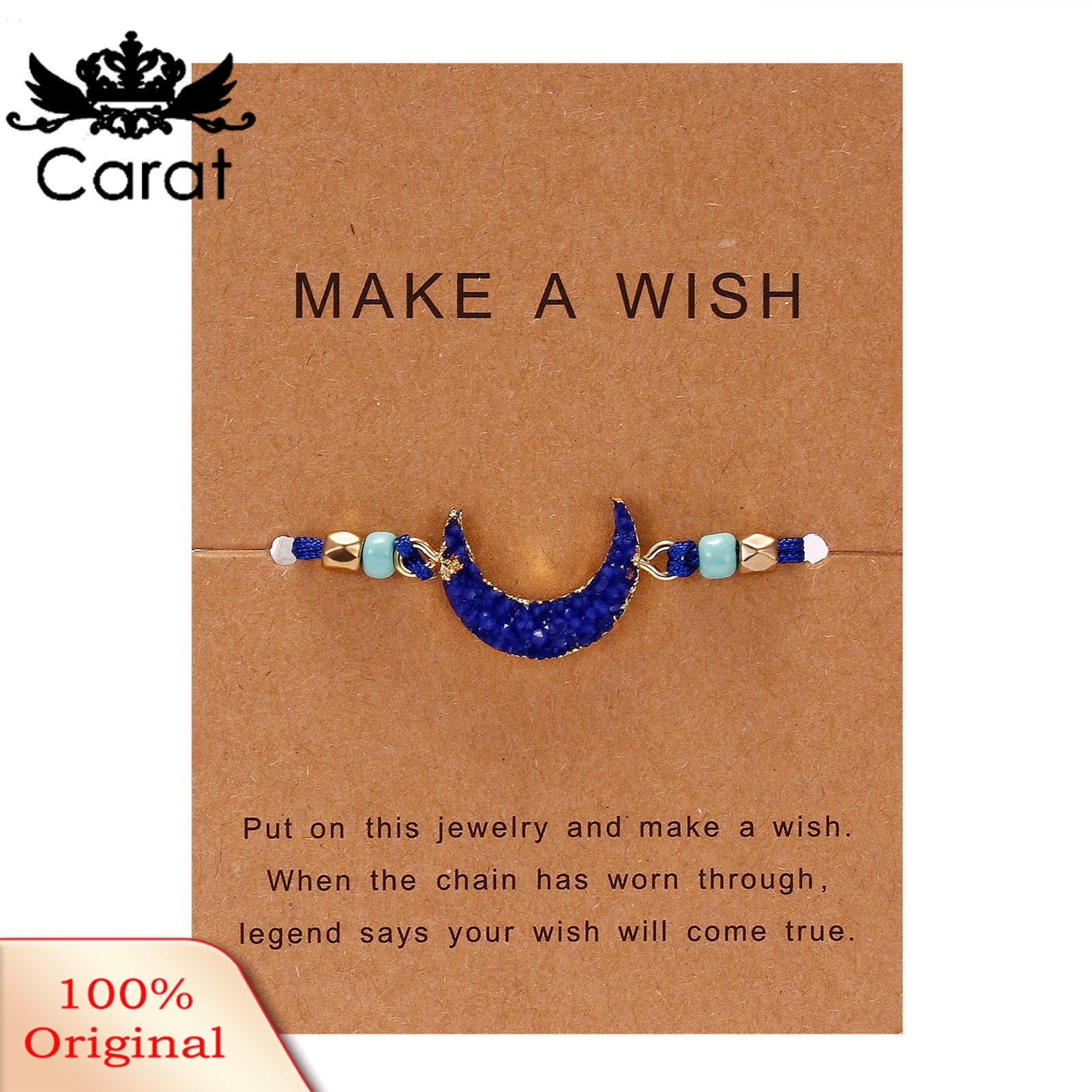 Skin-friendly Stylish Bracelet Adjustable Resin Fashion Moon Beaded Bracelet for Women
