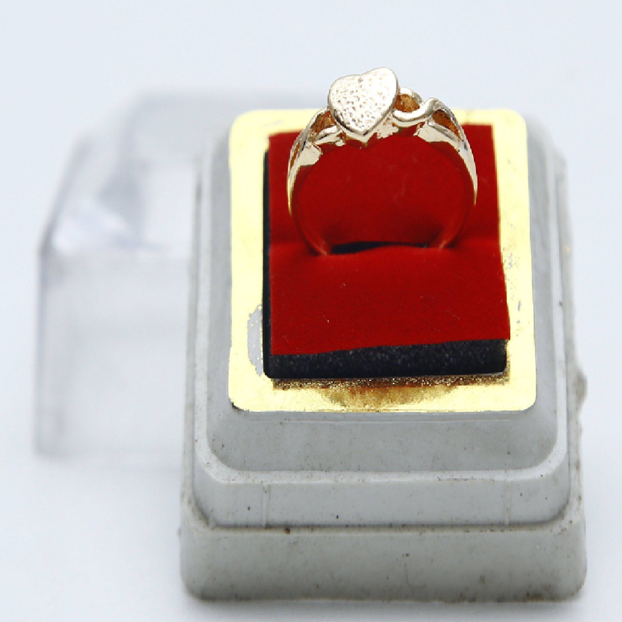 Finger Ring Love Design Gold Plated For Women,Girl & Ladies -1 PCS