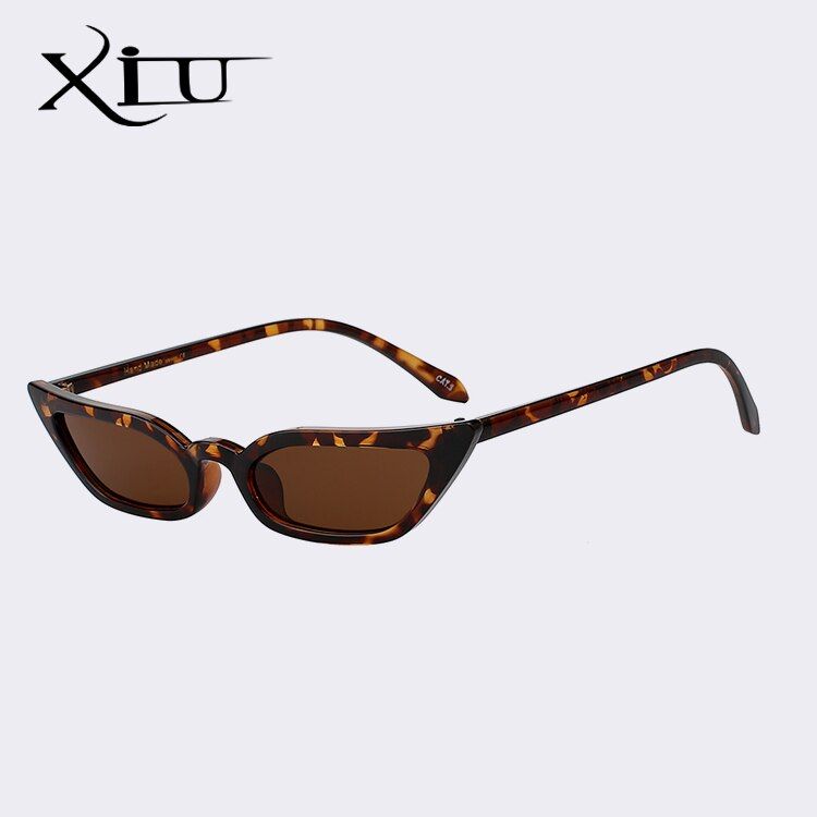 Leopard w brownXIU Female Fashion Sunglasses Women Brand Designer Sun Glasses De Sol Feminino Woman Casual Gafas Sunglass UV400