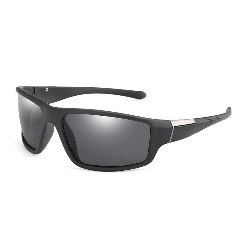 Black GreyPolarized Sunglasses Men Square Driving Sports Sun Glasses Male Women Vacation Travel Luxury Brand Design Gafas De Sol UV400