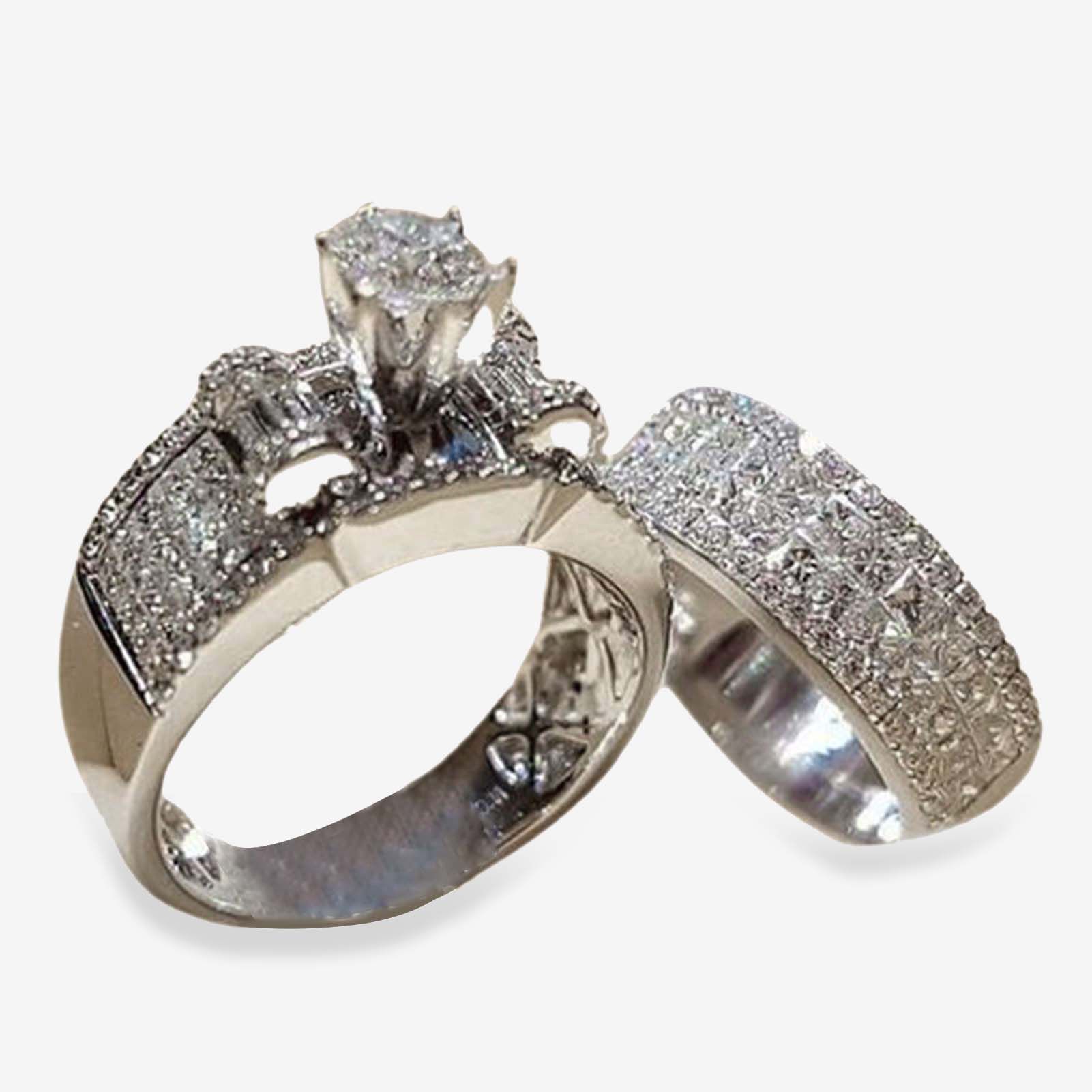 Engagement Rings Smooth ury Rhinestone Engagement Rings