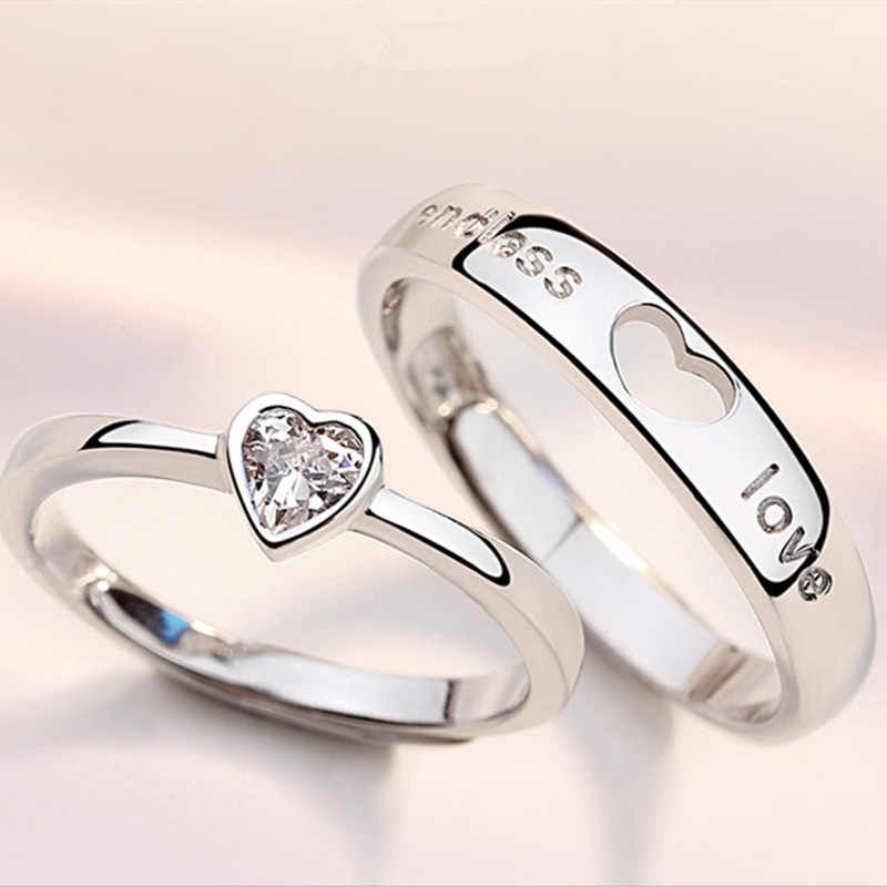 Luxury Design Alloy Finger Ring For Couple