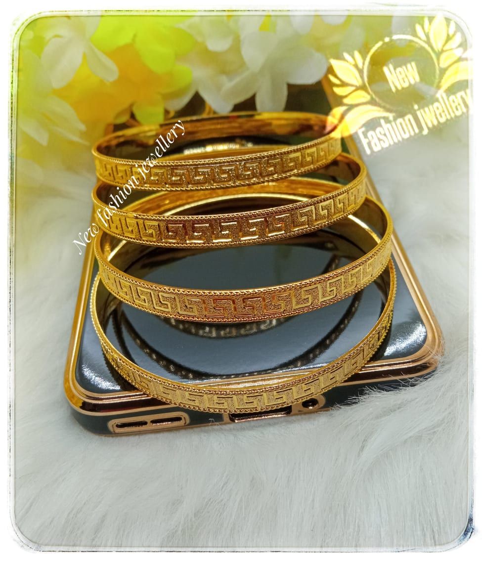GoldPlated Bangles/Churi For Women & Young Girl 1 year colour garanty