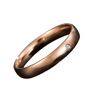 Concise Stainless Steel Rhinestone Inlaid Woman Finger Ring Wedding Party Decor
