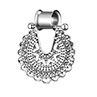 Women Vintage Hollow Flower Flesh Tunnel Expander Plug Ear Piercing Jewelry