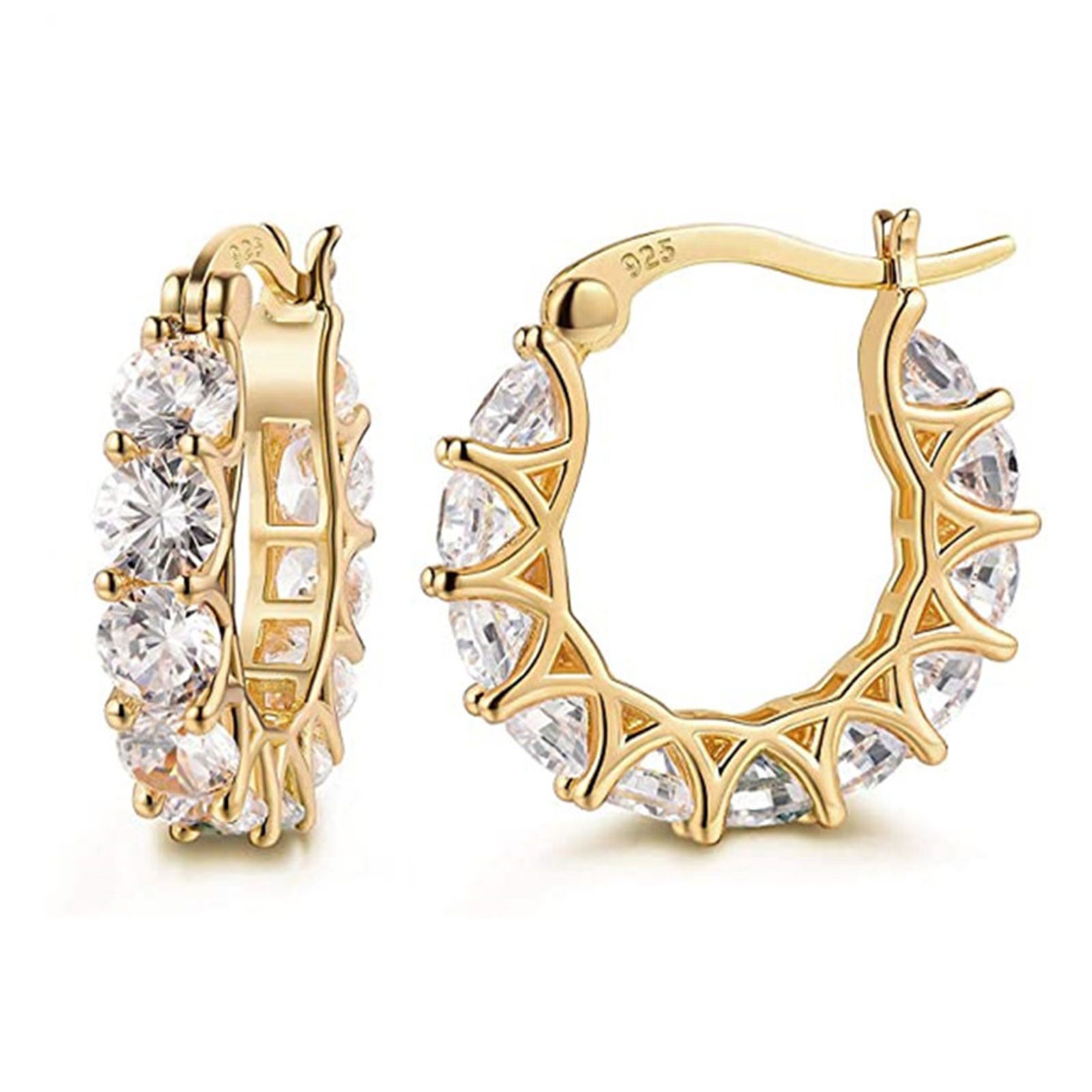Women Earrings Fine Workmanship Lightweight Elegant Circle Earrings