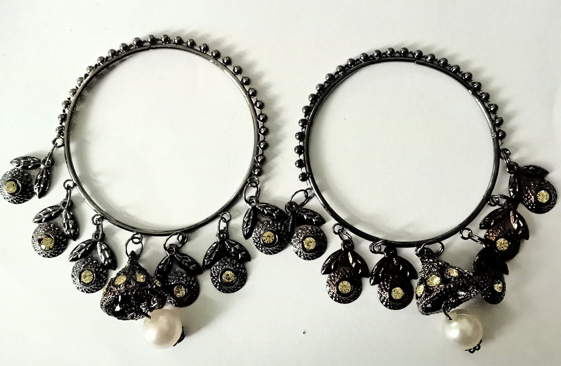 Women jhumka bengle rose ,black,antque for girls and women