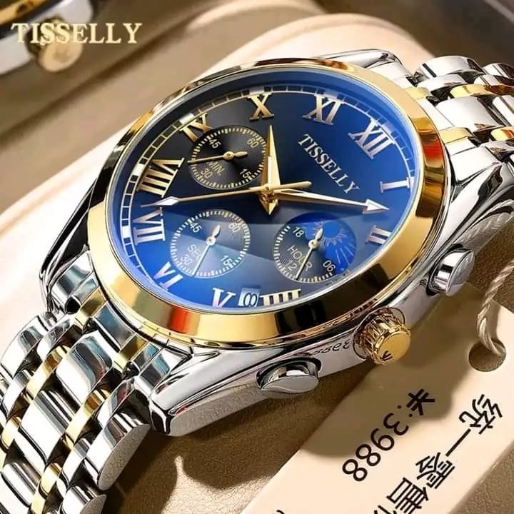 TISSELLY 6602 premium quality collection stainless steel waterproof men's watch