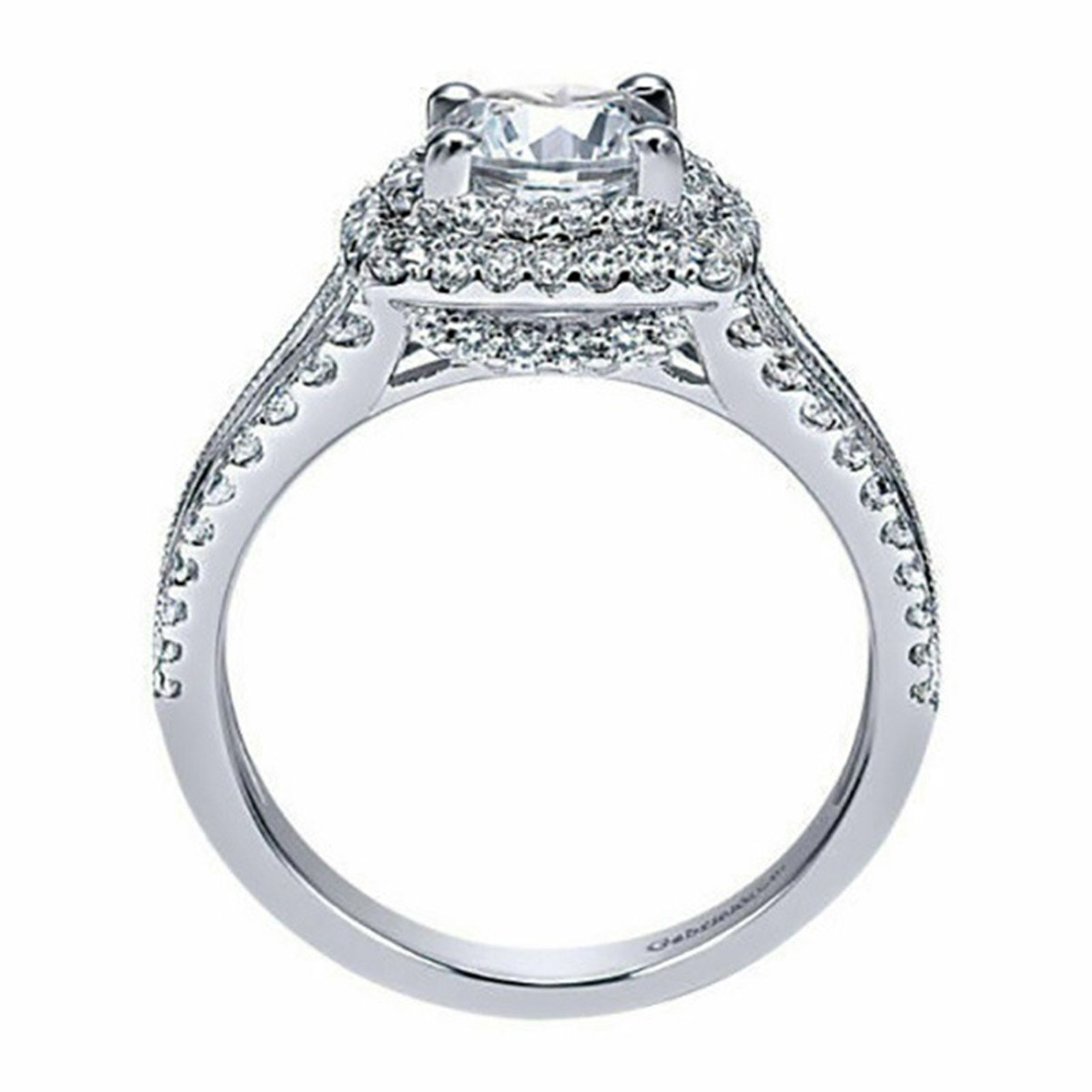 Women Ring Rhinestone Inlaid Non-Fading Lightweight Double Layers Wedding Circlet for Birthday