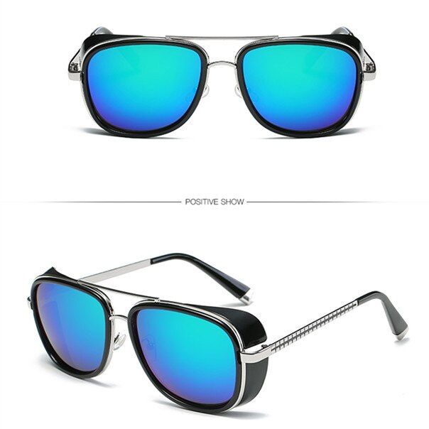 C42021 Iron Man 3 Matsuda TONY Stark Steampunk Sunglasses Men Rossi Coating Vintage Gothic Sun glasses Oculos Masculino Gafas de