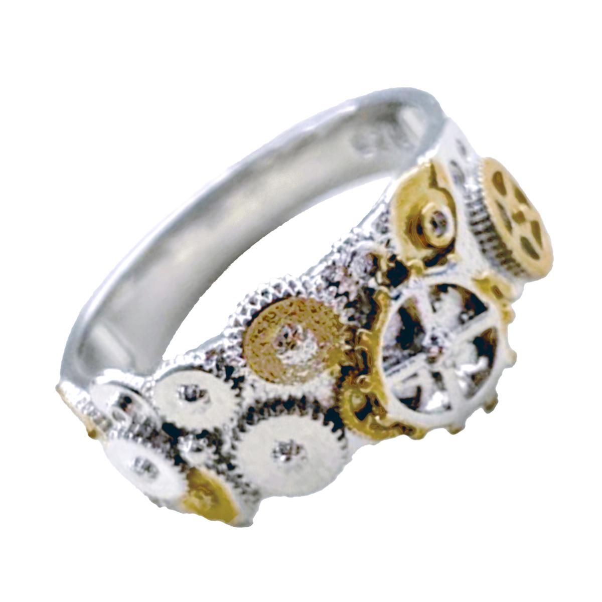 Engagement Ring Fine Workmanship Retro Clockwork Gear Jewelry Ring