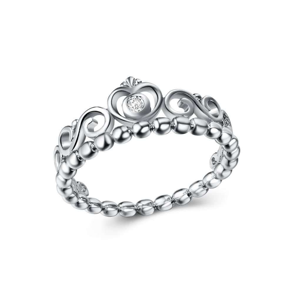 Huitan Hot Selling Fancy Crown Women Ring Best Anniversary Girl Gift Elegant Female Dance Party Trendy Jewelry Rings Wholesale