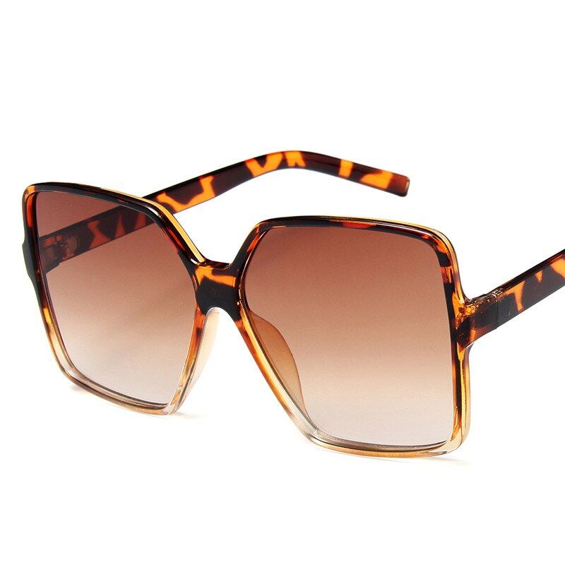 1Xin Liang Fashion Women Oversize Sunglasses Gradient Plastic Brand Designer Female Sun Glasses Uv400 Lentes De Sol Mujer