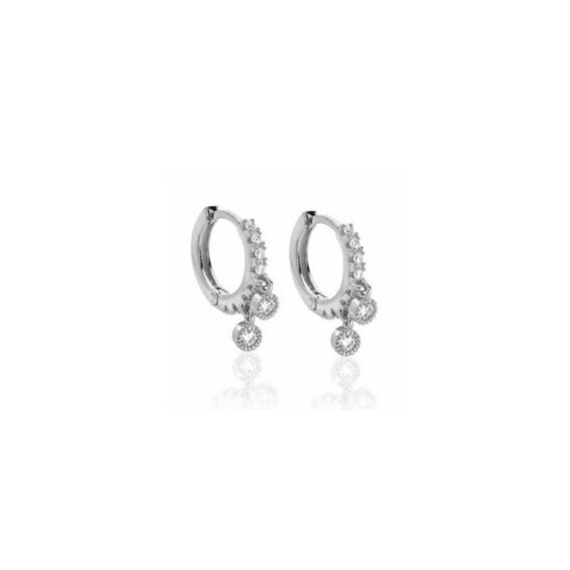 CANNER Gold Color Small Hoop Earrings for Women 925 Sterling Silver Circle Earrings 2019 Lady Girl CZ Crystal Huggie Earings C40