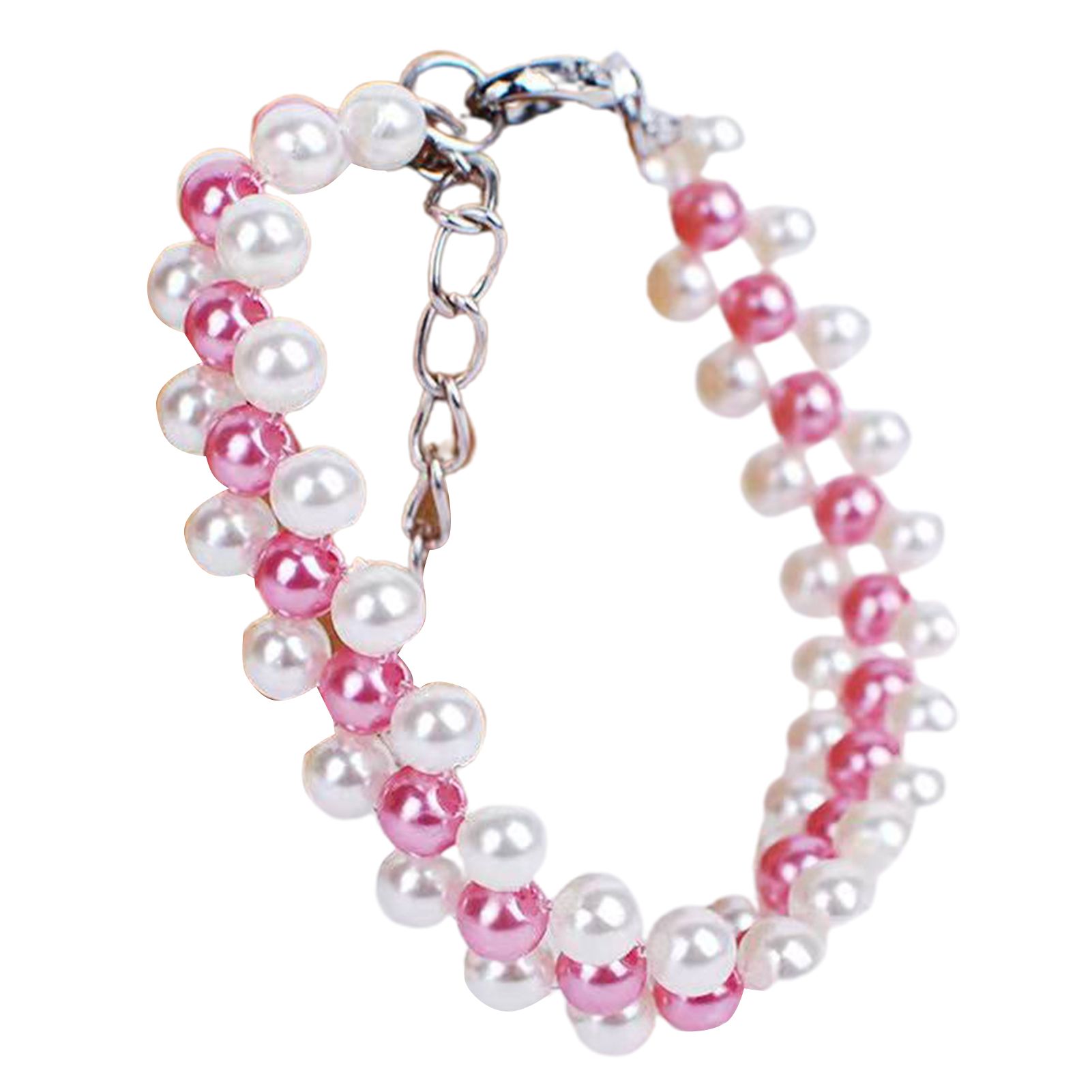 Pet Neck Chain Beautiful Decorative Faux Pearl Neckle Collar