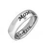 Mother \\ 's day gift I Love You Carved Letter Finger Ring Mom-DAUGHTER JEWELY