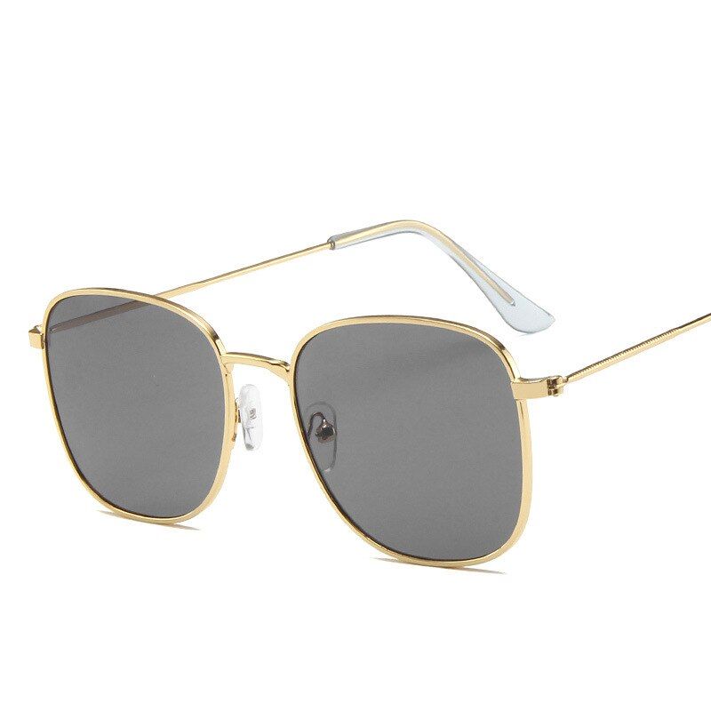 GoldGrayRBROVO Square Sunglasses Women 2019 Luxury Brand Retro Sunglasses Women/Men Vintage Glasses For Women Big Oculos De Sol Feminino