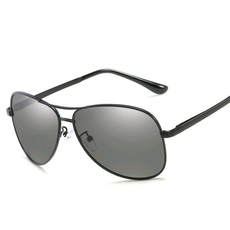 Photochromic ot larized Sunglasses Men Women Driving Chameleon Discoloration Sun glasses Shades Oculos De Sol-Black - Chameleon
