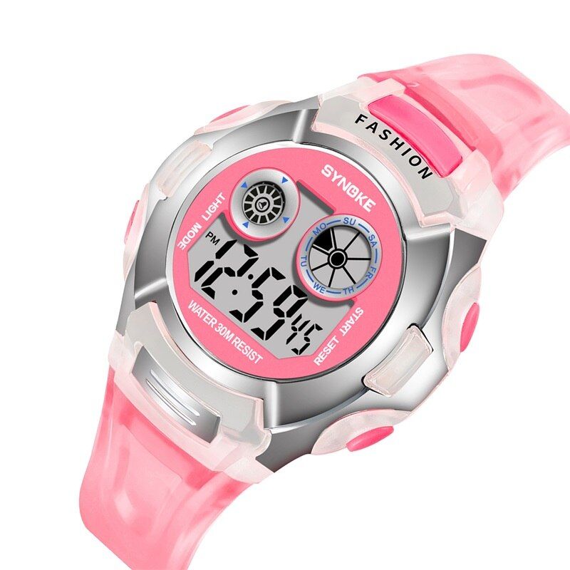 SYNOKE Colorful Chilidren Digital Watches Sports Waterproof Luminous Boys Watch Kids Digital Wrist Watch Chronograph Watch