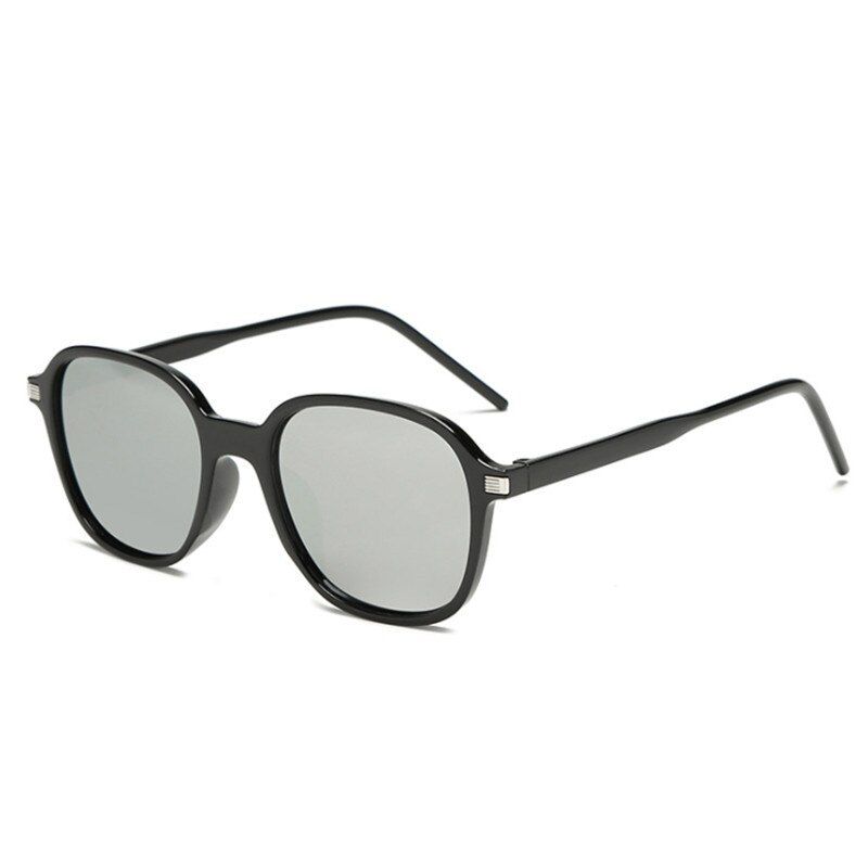 Color 5VWKTUUN Square Sunglasses Men Retro Brand Designer Female Male Mirror Sun Glasses For Mens Oculos De Sol UV400 Eyewear Points