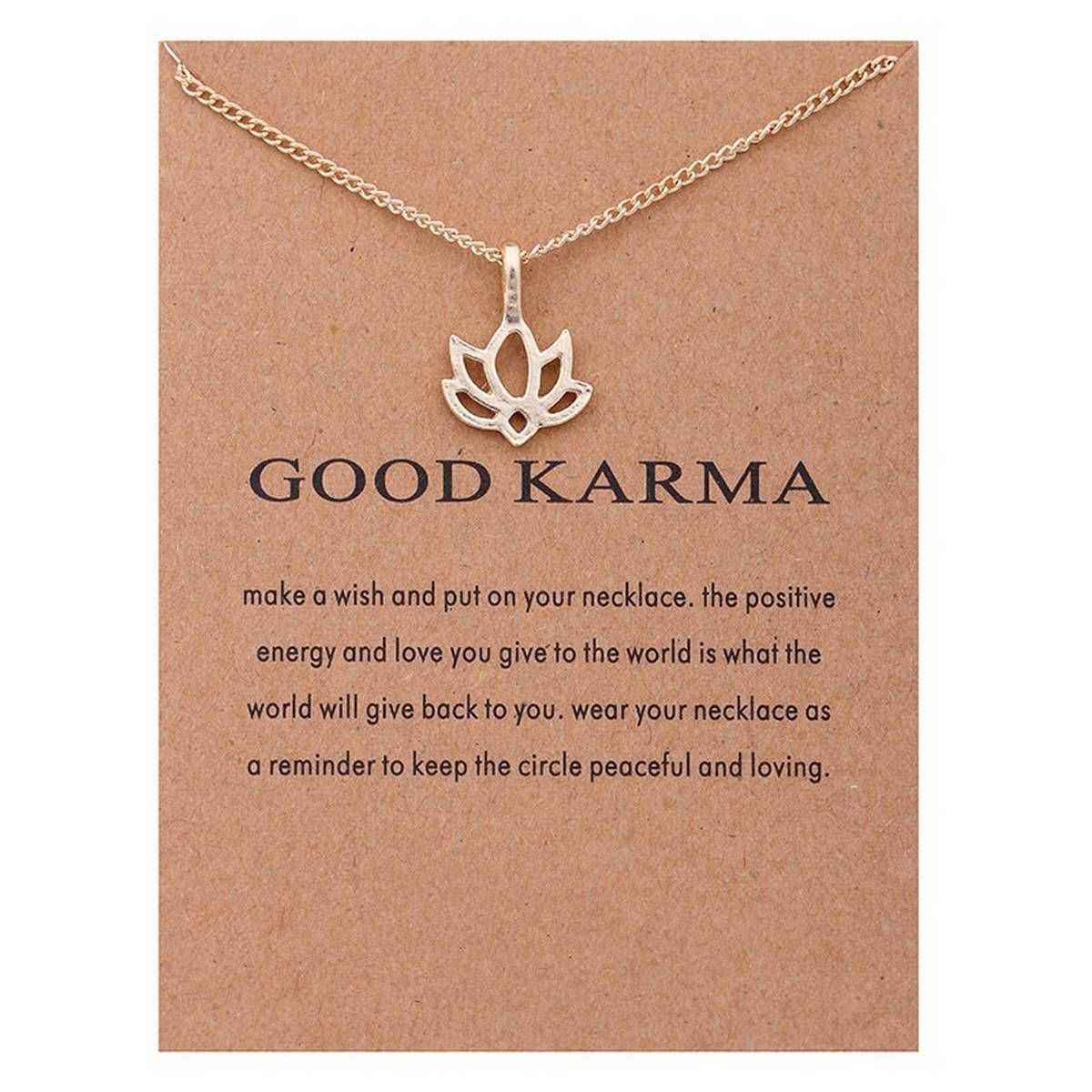 12pcs Fashion Jewelry Good Karma Happy Lotus Choker Necklace