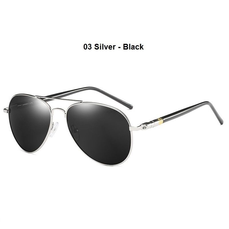 Luxury New larized Sunglasses Men Women Driving Shades ot Sun Glasses For Man Vintage Fishing Hiking Male Goggles UV400-03  - Black